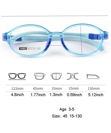 Buy QYAJS Kids Eyeglasses Frame - TR90 Flexible & Safe Optical Glasses for Boys & Girls (Ages 3-5) - Stylish & Durable International Shipping - Buy Online on GoSupps.com