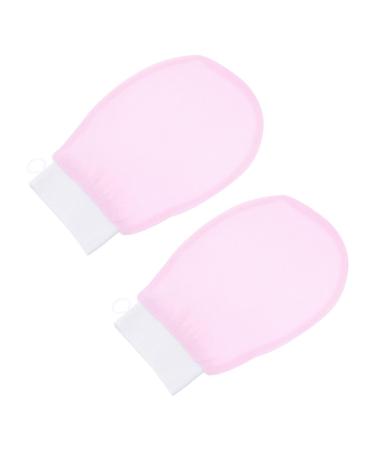 POPETPOP POPETPOP 4 Pairs of Pink Exfoliating Bath Scrub for Soft and Smooth Skin Practical and Lightweight Toiletry Accessory to Remove Dead Skin