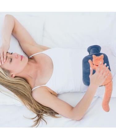 850ML Hot Water Bottle with Fluffy Cover - Portable Hand Warmer for Aches and Pains - Washable Hot Therapy Pad - Style-A1 - Buy Online on GoSupps.com