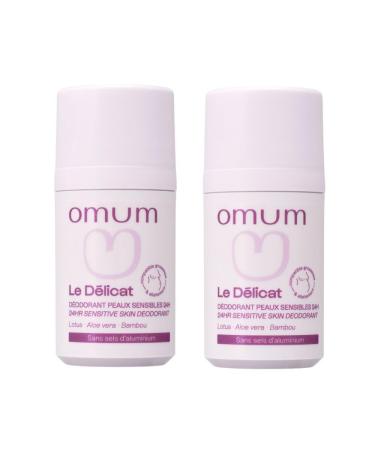 OMUM - Le D licat - D odorant naturel bille - Sans sels d'aluminium - 24H de protection - 100% compatible grossesse et allaitement 99% des ingr dients d origine naturelle - Vegan - 50 ml 100 ml (Lot de 1)