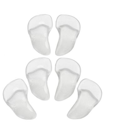 EXCEART 3 Pair Soft Shoe Insoles high Heel Metatarsal Pad Women Shoe Inserts Heel Inserts Forefoot Cushion high Heel pad Half Foot Cushions Foot Cushion Support Clear Heel Grip high Heels