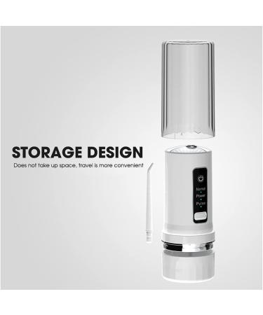 Medunion Water Flosser 230ml Tank, 3 Modes, 4 Jet Tips - Travel-Friendly Dental Care for Braces, Bridges, Waterproof IPX7 White - Buy Online on GoSupps.com