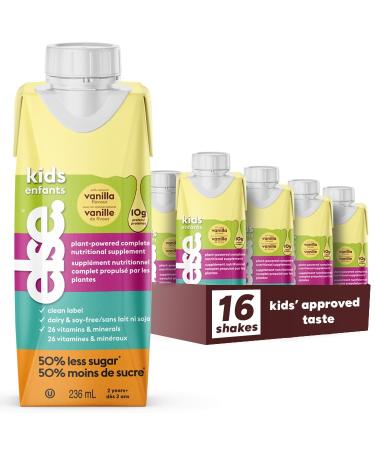 Else Nutrition Kids Vanilla Complete Nutrition Drink for Ages 2+ with Essential Amino Acids Vitamins & Minerals Less Sugar Convenient Ready to Drink Vanilla 16 Pack Vanilla 16 Pack