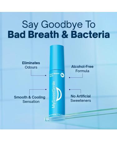 MySweetSmile Spray Buccal Fra cheur Menthe Instantan e Sans alcool ni sucre Contre la Mauvaise Haleine et la Bouche S che Marque Prim e IndyBest Format de Poche 17ml - Buy Online on GoSupps.com