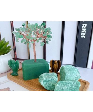Xiannvxi Green Aventurine Crystal Money Tree - Feng Shui Tree of Life Decoration | Natural Gemstones Bonsai Decor - Buy Online on GoSupps.com