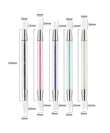 Nail Brush Set for Nail Art & Design - 5 Piece UV Gel & Acrylic Brush Kit for Professional Pedicure & Manicure | Nail Accessories - Buy Online on GoSupps.com