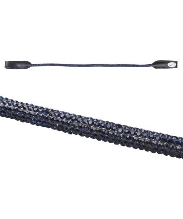 Buy Netproshop Leather Head Strap Alyssum with Rhinestone for Shetty Pony Cob - XL Full Size in Black/Dark Blue | International Shipping Available - Buy Online on GoSupps.com