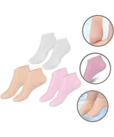 3 Pairs Moisturizing Socks Heel Socks Silicone Socks Foot Care Foot Care Non Socks Cracked Heel Repair Spa Gel Socks Lotion Socks Soft Sebs Moisture Cream Miss - Buy Online on GoSupps.com