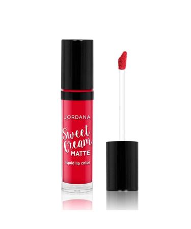 Jordana Sweet Cream Matte Liquid Lip Color 06 Cherry Cobbler - Long-Lasting Matte Lipstick - Buy Online on GoSupps.com