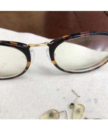 Epasha Glasses Repair Set - Vintage Oxen Horn-Shaped Bridge Metal Nasal Pads & Arm Replacement - Gold | International Shipping Available - Buy Online on GoSupps.com