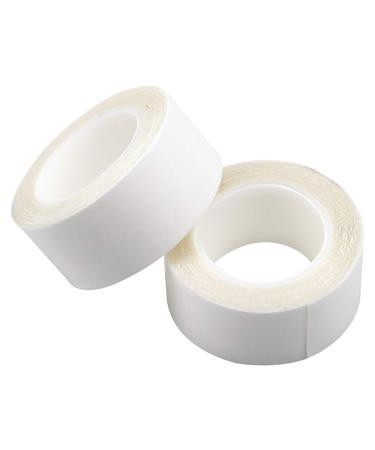 Natuce 2 Rolls 6 Meters Wig Tape 20mm Hypoallergenic Double Sided Wig Tape Double Sided Wig Tape Roll Body Tape Toupee Tape Body Adhesive Tape for Hair Extensions White