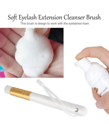 Eyelash Extension Foam Cleanser - Deep Cleansing Brush & Mascara Remover for Synthetic Lashes - Soft Foam Shampoo for Double Eyelids (02# Gold - Buy Online on GoSupps.com