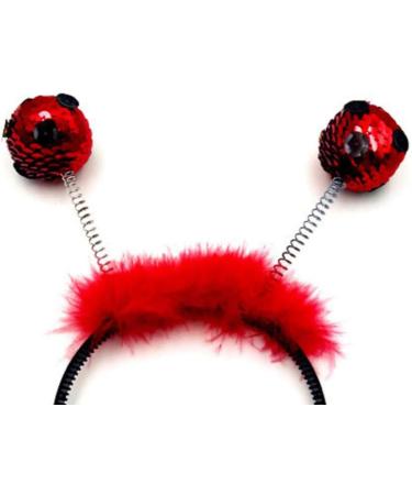 Lurrose Kids Tiara Christmas Headband Ladybird Head Boppers Hairband Paillette Hair Hoop Cute Hair Band Party Hair Accessory for Children Kids Adults Glitter Headband - Buy Online on GoSupps.com