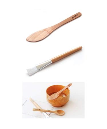 Face Mask Mixing Bowl Set - 4 In 1 DIY Clay Mask Kit with Brush & Spatula | Bamboo Mixing Tools for Facial Masks - Buy Online on GoSupps.com