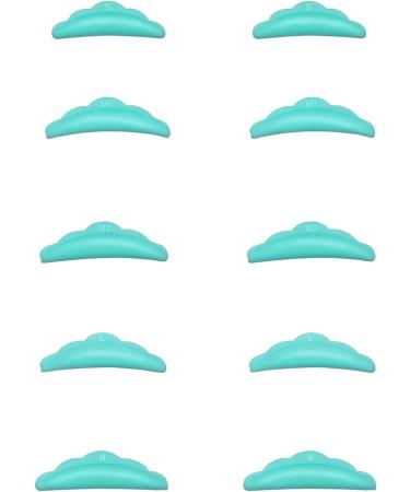 Sibba 10 Pieces Silicone Eyelash Perming Curler Eye Lash Lift Tint Perm Separator Kit Makeup Tools 5 Sizes S/M/M1/M2/L Reusable DIY Lashes Lifting Shield Rods Pads (Green) - Buy Online on GoSupps.com