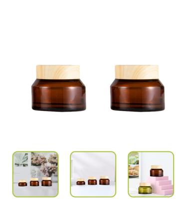 Lurrose 5-St Cosmetic Bottle Set | Glass Lotion & Cream Containers for Travel | Empty Makeup & Eye Cream Jars - Buy Online on GoSupps.com