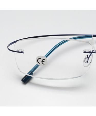 Ultra Light Titanium Frameless Reading Glasses for Men & Women - Koosufa Anti-Fatigue Visual Aid | Strength 1.0 to 4.0 - Perfect for Workplace - Buy Online on GoSupps.com