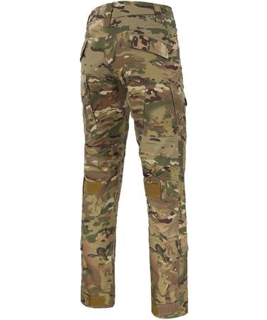 Men's Combat T Shirt and Pant Set - Camo Military Tactical Uniform with Long Sleeve BDU Shirt - Small - Buy Online on GoSupps.com