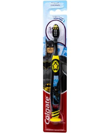 Colgate Batman Kids Toothbrushes with Suction Cup | Extra Soft Bristles | Pack of 4 | Ages 5+ | Children's Oral Care - Buy Online on GoSupps.com