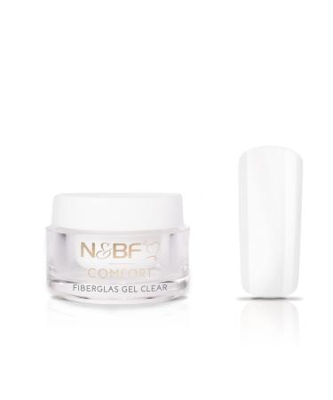 N&BF UV + LED fiberglass gel Comfort Line clear |5ml high -quality professional fiberglas gel thick viscos |Prime Men + assembly gel with fiberglass particles |Particularly stable & break -proof |Made in Germany 5 ml (1 Pack)