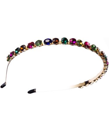 Crystal Rhinestone Headbands Sparkle Silver Diamond Headband Vintage Princess Party Headpiece for Birthday Wedding Bridal Tiara Daily Wear (crystalColorA3) - Buy Online on GoSupps.com