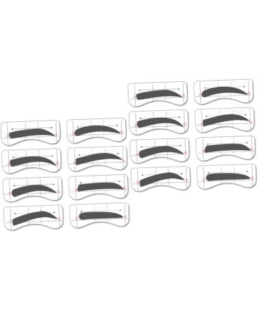 Beavorty 64 Pairs 8 Eyeshadow Eyebrow Stickers Kits Eyebrow Card Eye Shadow Makeup Tools Eyebrow Trimming - Buy Online on GoSupps.com