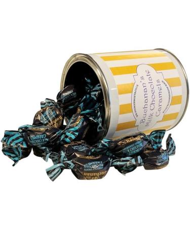 Personalized Customise With Your Own Message 250g Paint Pot Tin of Buchanan's Milk Chocolate Caramel Toffees - Buy Online on GoSupps.com
