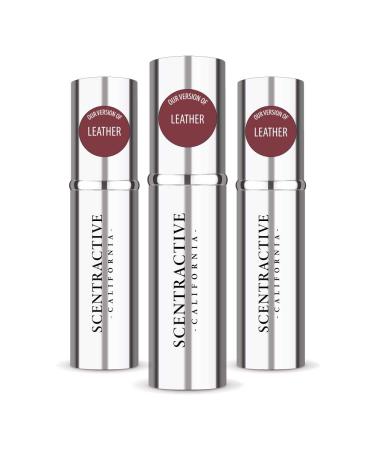 CA Perfume Impression of Emra Leather For Women & Men Fragrance Concentrated Long Lasting Eau de Parfum Spray Refillable Glass Atomizer Bottle 0.17 Fl Oz/5ml-X3 EMRA LEATHER 0.51 Fl Oz (Pack of 1)