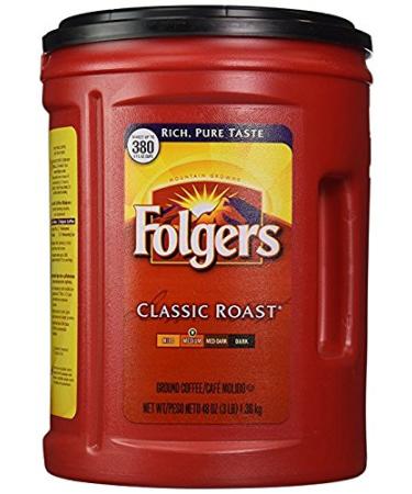 Folgers Classic Roast Ground Coffee vqbUNj 48 oz