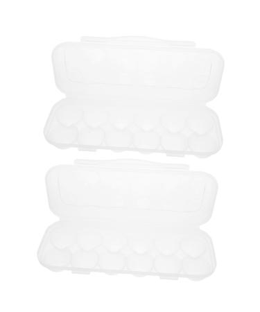 Zerodeko 2pcs Egg Preservation Box Fridge Refrigerator Eggs Egg Holder Dispenser Egg Plate re-usable
