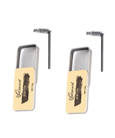 Didiseaon 2 Sets Eyebrow Soap Brow Cream Woman Brow Soap Brow Styling Cream Brow Shaping Soap Non-decolorizing Brow Soap Makeup Accessory Eyebrow Shaping Cream Eyebrow Styling Soap