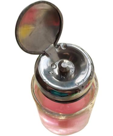 2PCS 80ML Lockable Pump Dispenser Glass Bottles for Nail Polish & Makeup Remover - Buy Online on GoSupps.com