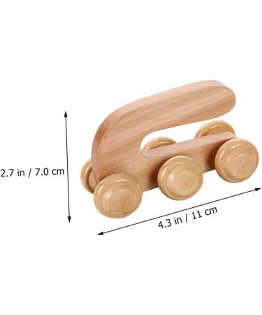 Healeved Wood Roller Massage Device - Handheld Body Massager for Legs & Back Relief | Anti-Roller & Portable Wooden Massage Stick - Buy Online on GoSupps.com