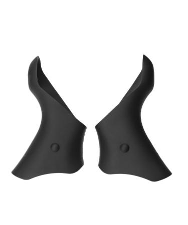 Bike Brake Levers Hoods Silicone Road Bicycle Handlebar Grips Cover Sleeves Protector Compatible with Shimano 105 ST-5600/5601/6600 Ultegra Bike,1 Pair Black