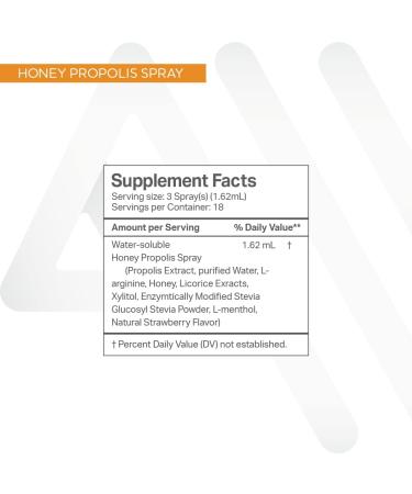 Anew Vita Natural Honey Propolis Spray 30mL | Water-Soluble Bee Propolis | Alcohol & Wax Free - Buy Online on GoSupps.com