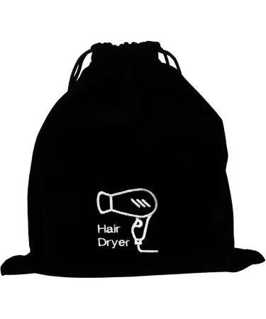 Healeved 10 Pcs Hair Dryer Storage Bag Purse Organizer Bags Hair Jewels Portable Dryers Pouch Black Flannel - Buy Online on GoSupps.com