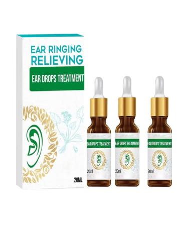 Earache Drops for Adult Ear Infections Tinnitus Relief Best Ear Drops for Swimmers' Ears (3Pcs)