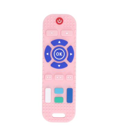Baby Teething Toy  TV Remotes Teething Toy Silicone Teething Toy Baby TV Remotes Control Teething Toy for Infants Toddlers(Pink)