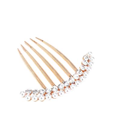 Angoily Womens Hair Accessories Rhinestone Hair Accessories Hair Comb Clip Wedding Floral Decor Decorative Hair Combs for Women Wedding Decoration Hairpin Bride Modeling Headgear