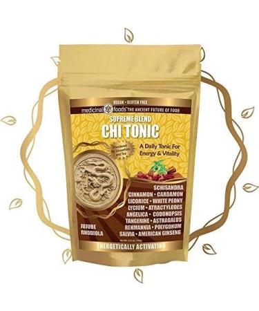 Chi Tonic for Energy & Vitality | Pure Chinese Herbs - Vegan Superfood Powder No Fillers Sugar-Free Gluten-Free - Mix in Smoothies & Tea - Buy Online on GoSupps.com