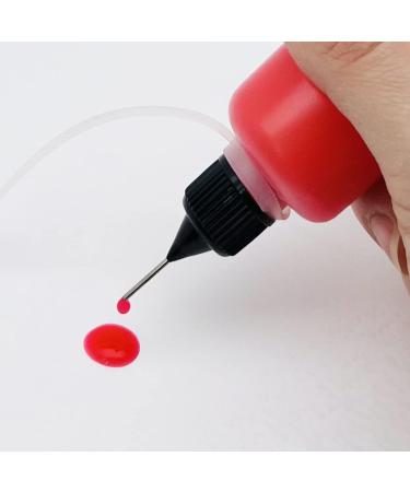MYYZMY 5 Pcs Precision Tip Applicator Bottles - 4 Ounce Translucent Glue Bottles with Mini Funnel and 5 Color Lid - Buy Online on GoSupps.com