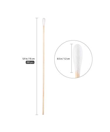 Beaupretty Frcolor 200 Sterile Long Wood Applicators - Einweg Wattest bchen for Medicine & Beauty (15.2 cm) - Perfect for Cleaning - Buy Online on GoSupps.com