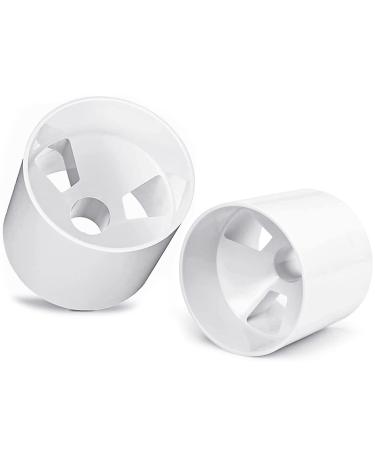 ZLY 2PCS Golf Hole Cup,ABS Ivory White Plastic Golf Cups,Dimension 4" Depth, Diameter 4 1/4 inches,Fits PGAL|PGA|USGA Regulations,for Backyard Golf Practice