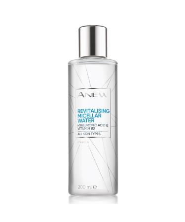 Avon Anew Revitalising Micellar Water with Hyaluronic Acid Vitamin B3 and Micelles to Dissolve Oil and Make-Up in an Instant whilst Hydrating and Brightening Skin 200ml