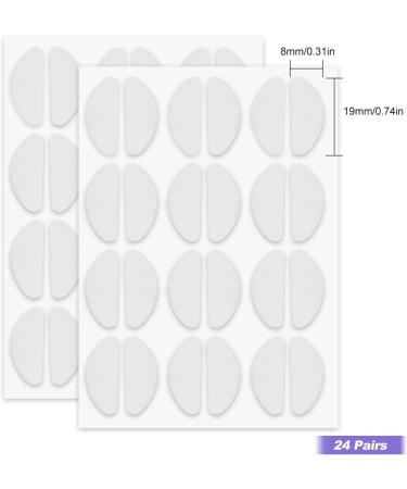 Glasses Nose Pads for Eyeglasses 24 Pairs Eye Glasses Soft Nose Pads Nosepads for Glass Eyeglasses Plastic Frames 19 x 8 mm - Buy Online on GoSupps.com