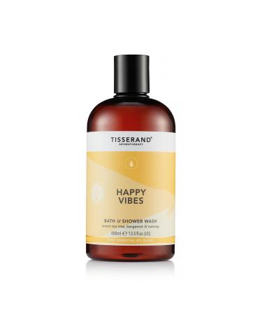 Tisserand Aromatherapy Happy Vibes Shower & Bath Wash 400ml - Uplifting Bergamot | International Shipping Available - Buy Online on GoSupps.com