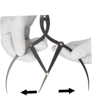 Healeved 4pcs Eyebrow Ruler Stainless Steel Eyebrow Positioning Ruler Eyebrow Measuring Rulers Curve Scale 16.3x5.3cmx4pcs Blackx4pcs - Buy Online on GoSupps.com