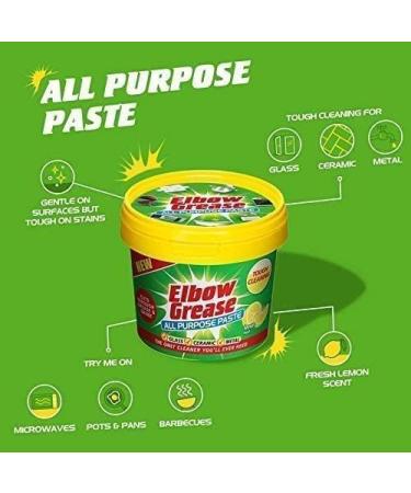 Elbow Grease All Purpose Power Paste 350 G Powerful Cleaning Formula for Kitchen Bathroom Multi- Surfaces - with Degreaser Sponge Elbow Grease Power Paste + Sponge - Buy Online on GoSupps.com