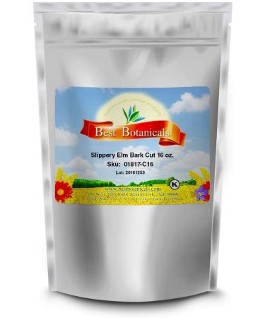 Best Botanicals Slippery Elm Bark Cut 16 oz. 1 Pound (Pack of 10 - Buy Online on GoSupps.com