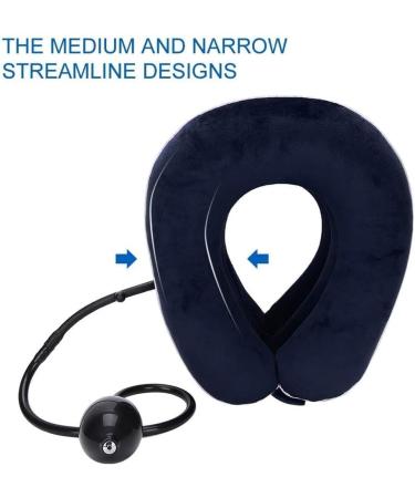 Safwel Air-Inflated Neck Ruff - Cervical Spine Decompression & Neck Pain Relief Support (Blue) - International Shipping Available - Buy Online on GoSupps.com